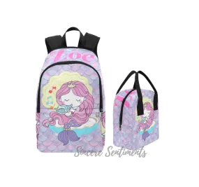 Musical Mermaid Backpack and Lunch Bag Set