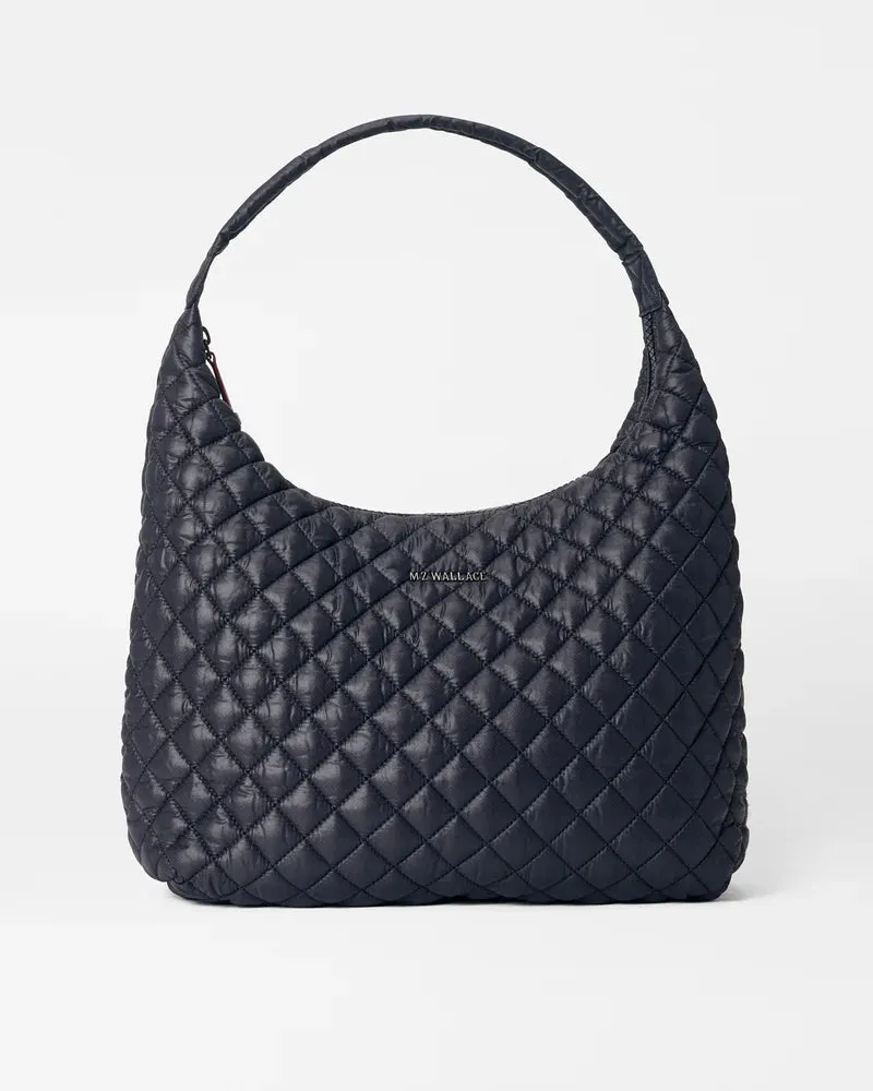 MZ Wallace - Large Woven Shoulder Bag (Black)