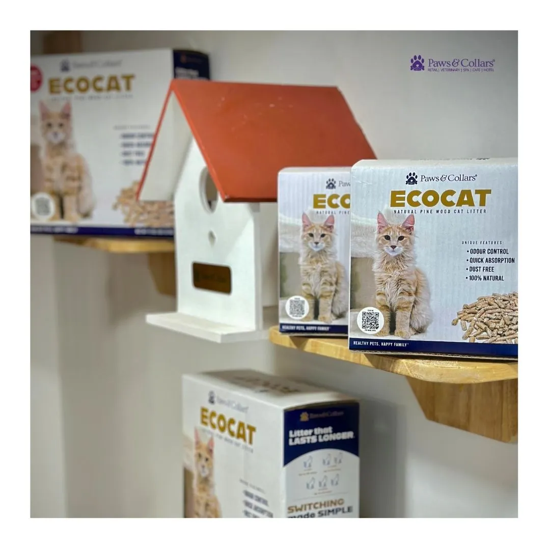 Natural Cat Litter, Eco-Friendly Wood Pellets, Safe For Cats & Kittens