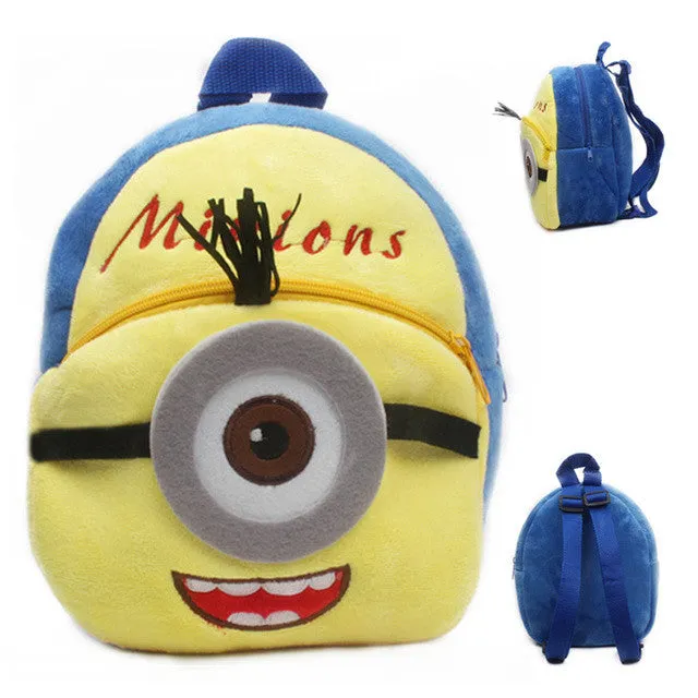 New cute kids school bag cartoon mini plush backpack toy for kindergarten boy girl baby Children's gift student lovely schoolbag