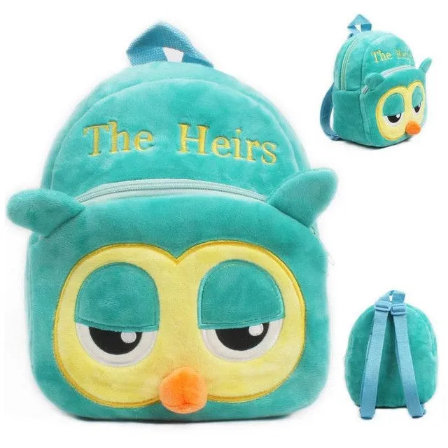 New cute kids school bag cartoon mini plush backpack toy for kindergarten boy girl baby Children's gift student lovely schoolbag