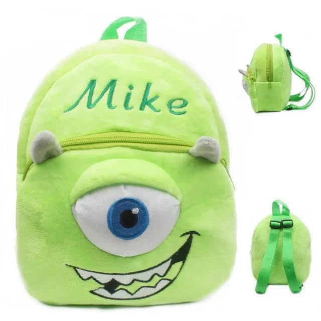 New cute kids school bag cartoon mini plush backpack toy for kindergarten boy girl baby Children's gift student lovely schoolbag