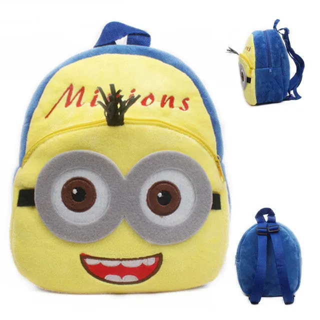 New cute kids school bag cartoon mini plush backpack toy for kindergarten boy girl baby Children's gift student lovely schoolbag