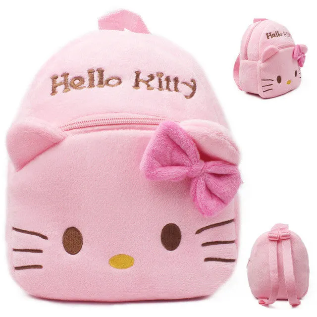 New cute kids school bag cartoon mini plush backpack toy for kindergarten boy girl baby Children's gift student lovely schoolbag