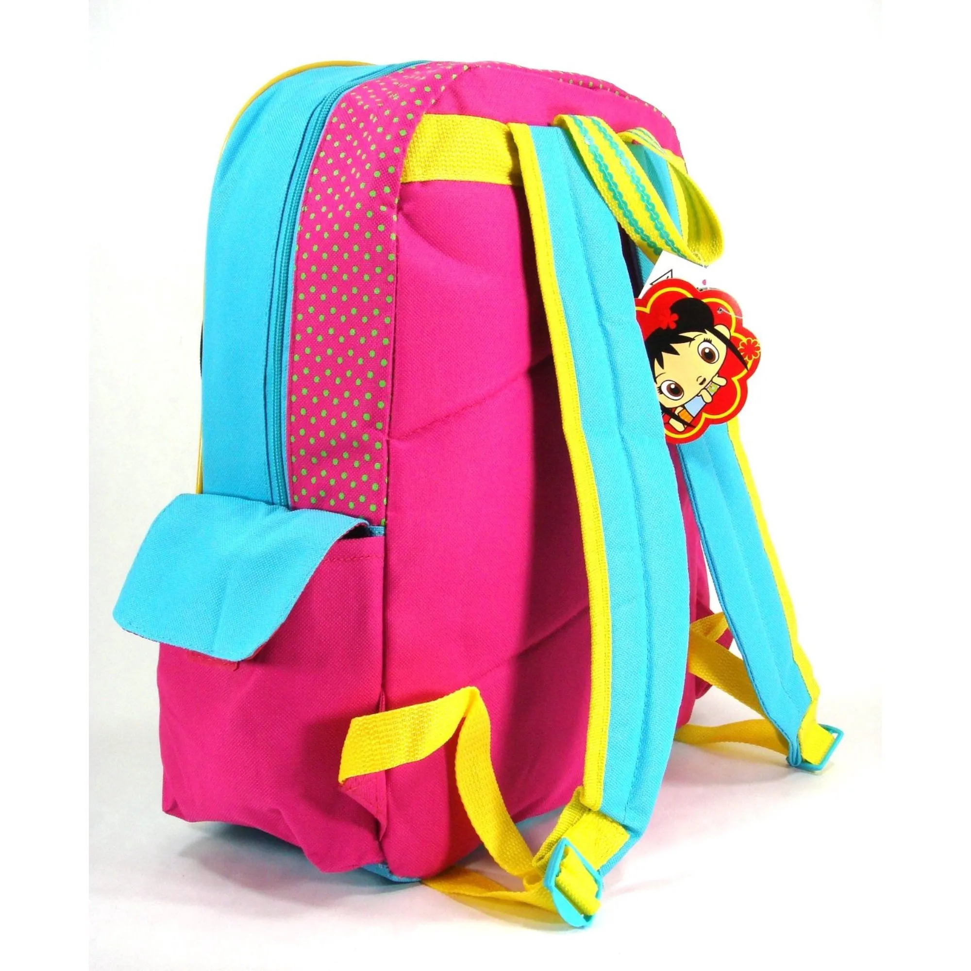 Ni Hao Kai Lan Backpack Large 16 inch Face Pocket