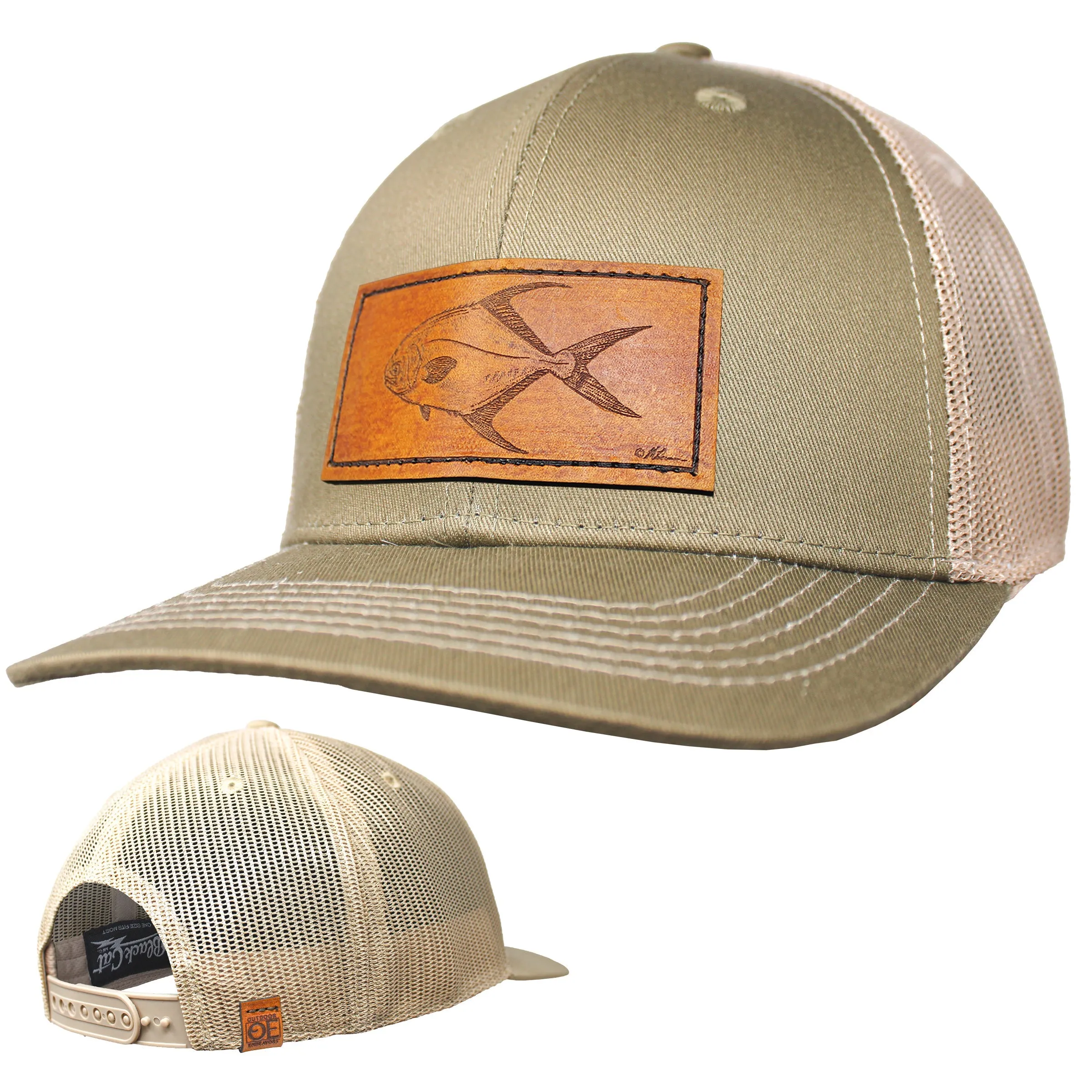 OE - Performance Trucker Hat - Permit Leather Patch