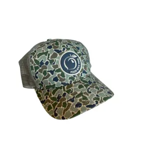 Old School Georgia Fishing Camo Trucker Hat