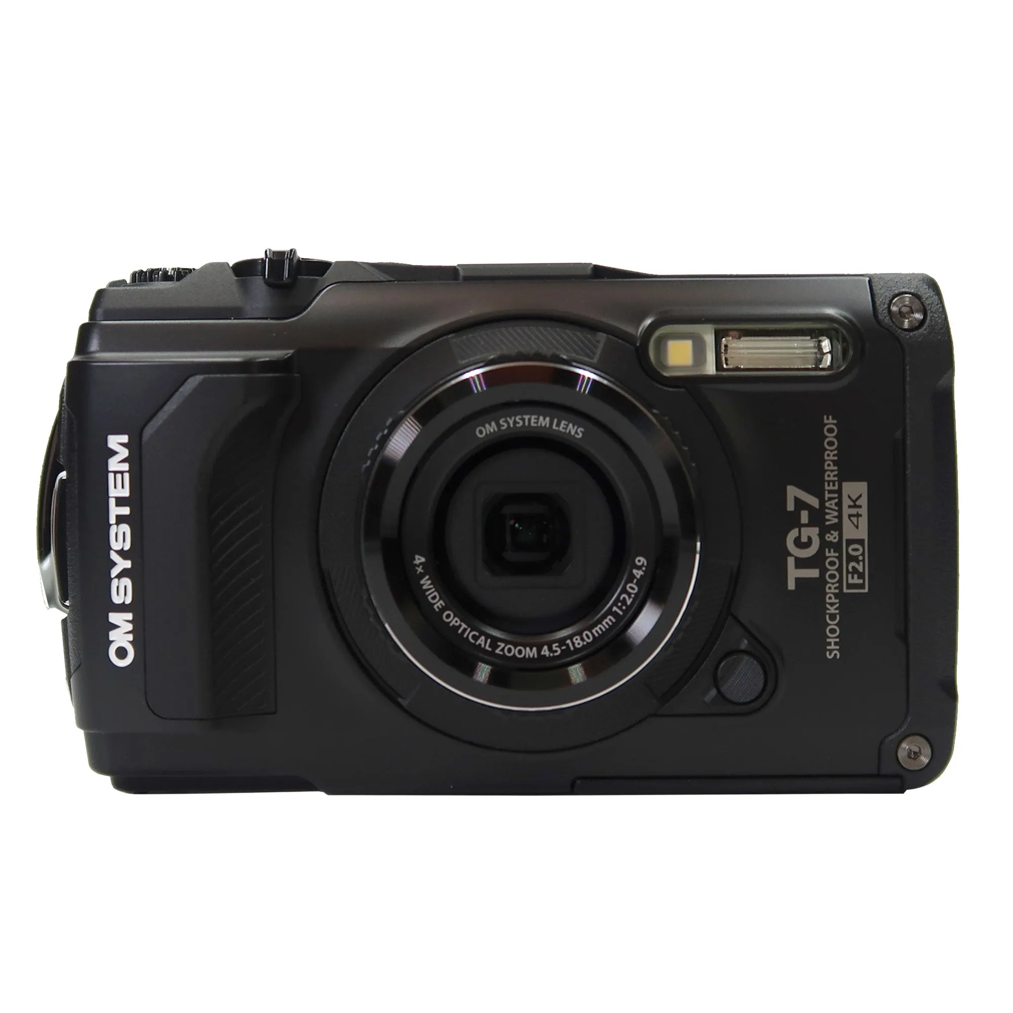 OM SYSTEM Tough TG-7 Digital Camera Black with 32GB Memory Card Accessory Kit