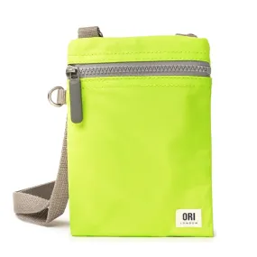 ORI Chelsea Recycled Nylon Crossbody Extra Pocket Bag – Lime