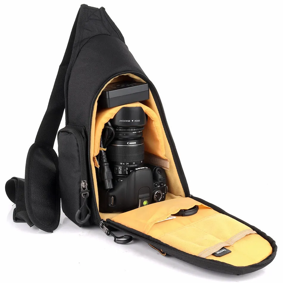 Outdoor casual one-shoulder triangle camera bag for Nikon camera bag