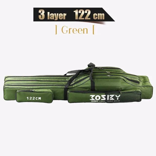 Oxford Cloth Multifunctional Large Capacity Fishing Rod Storage Bag  1/2/3 Layer