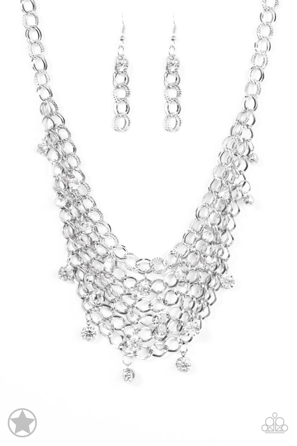 Paparazzi Fishing for Compliments Necklace Silver