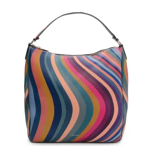 Paul Smith - Women's Swirl Print Leather Hobo Bag ASWIRL