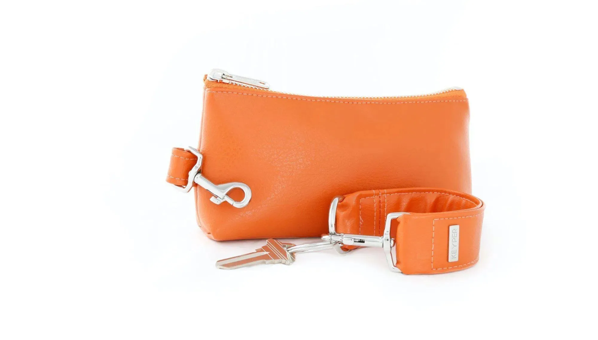 Persimmon Vegan Leather 2-Piece Wristlet Set