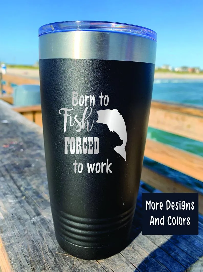 Personalized fishing tumbler