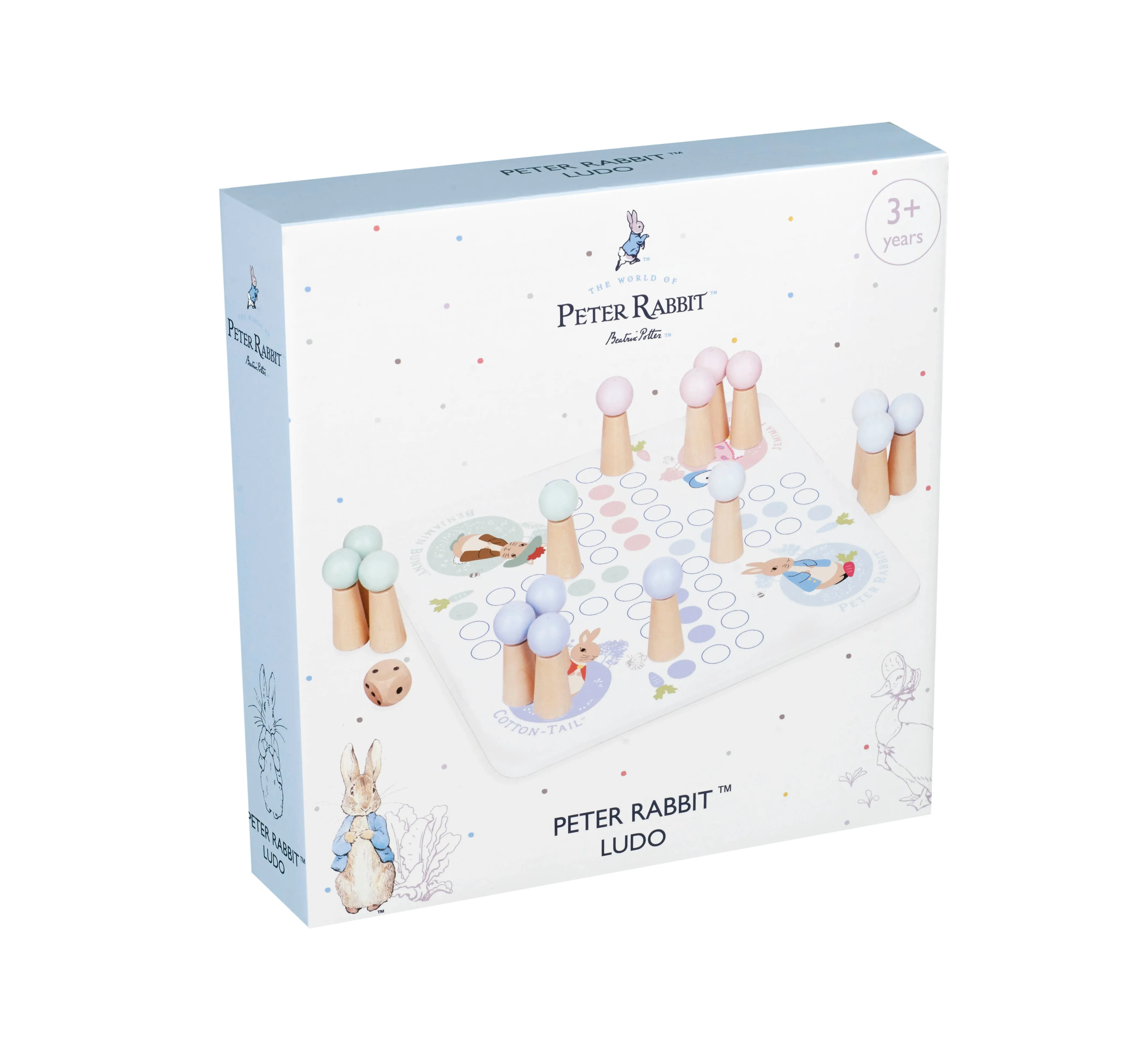 Peter Rabbit™ Ludo wooden game for 3 years old