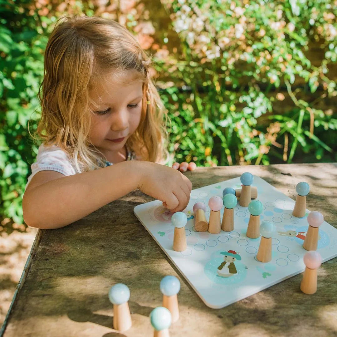 Peter Rabbit™ Ludo wooden game for 3 years old