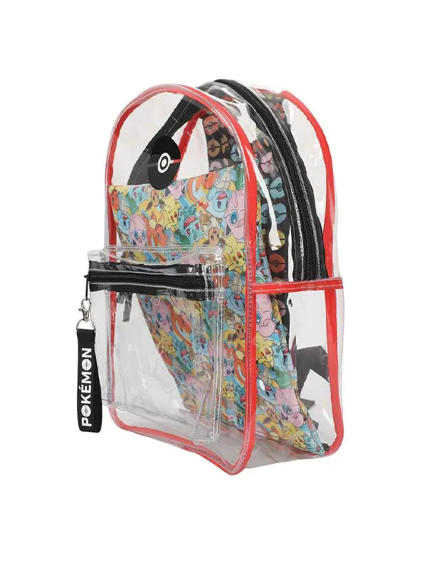 Pokémon Clear Vinyl Backpack & All Over Print Utility Case