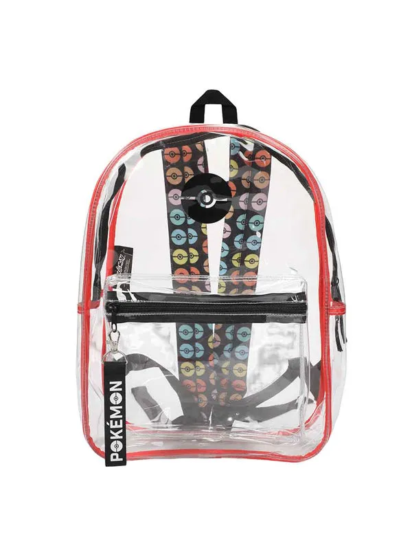 Pokémon Clear Vinyl Backpack & All Over Print Utility Case