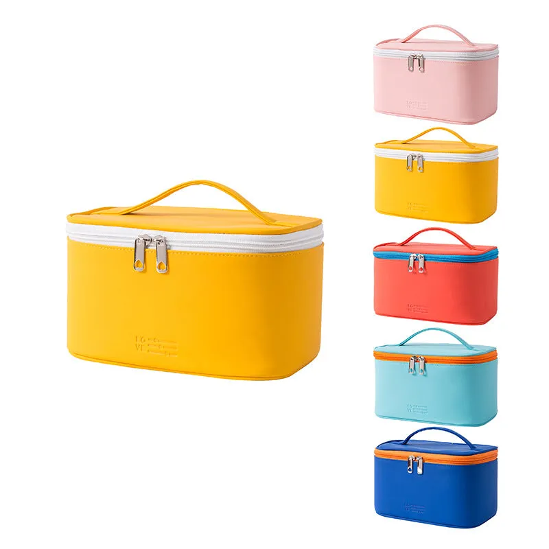 Portable cosmetic bag ins style portable travel skin care product female cute toiletry bag cosmetics storage bag