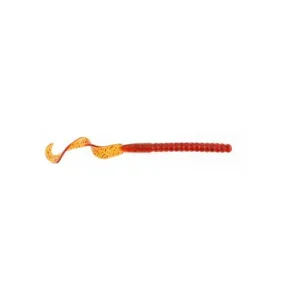 PowerBait Power Worm Soft Bait - 7" Length, Pumpkinseed, Per 13