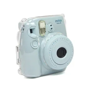 protective cover of the transparent protective shell is suitable for Fujifilm Instax Mini8 / 9 camera with color shoulder strap