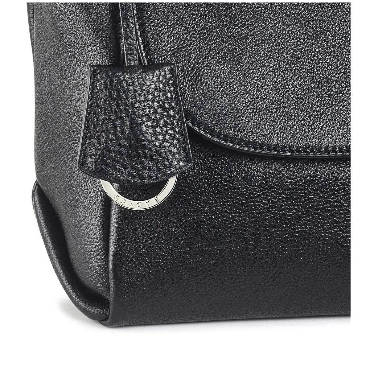 Radley Cranwell Close Medium Flapover Shoulder Bag Black