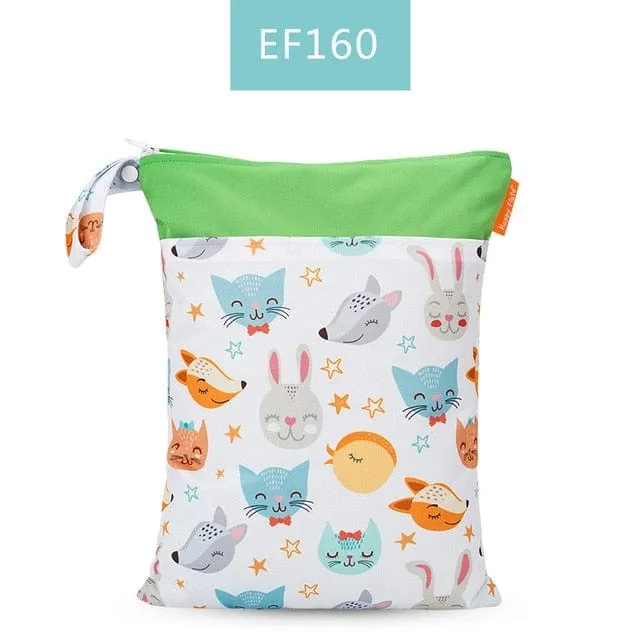 Reusable Waterproof Cloth Diaper Wet Bag 30x40cm - Eco-Friendly