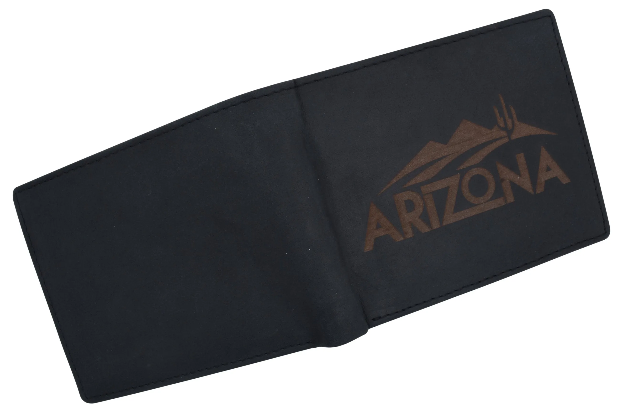 RFID Blocking Mens Genuine Leather Arizona Logo Credit Card ID Bifold Wallet 53HTC ARIZONA