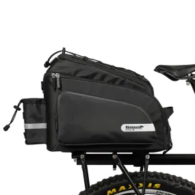 Rhinowalk Bike Rear Carrying Bag Mountain Bike Medium and Long-distance Riding Waterproof Bike Bag(Full Black)