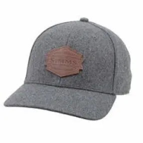 Simms Wool Leather Patch Trucker Heather Grey