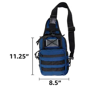 Sling Backpack, 12" x 9" x 6.5", Navy