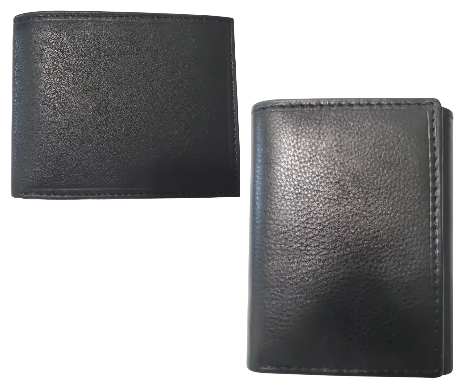 Soft RFID Bi or Tri Fold I.D. Wallet