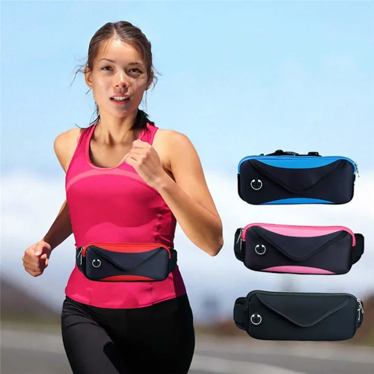 Sports Running Mobile Phone Waterproof Waist Bag, Specification:iPhone Universal(Pink)