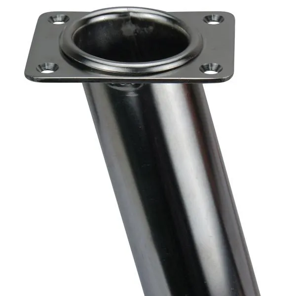 Stainless Steel Rec Head Flush Mount Rod Holder - 30 Degree Angle