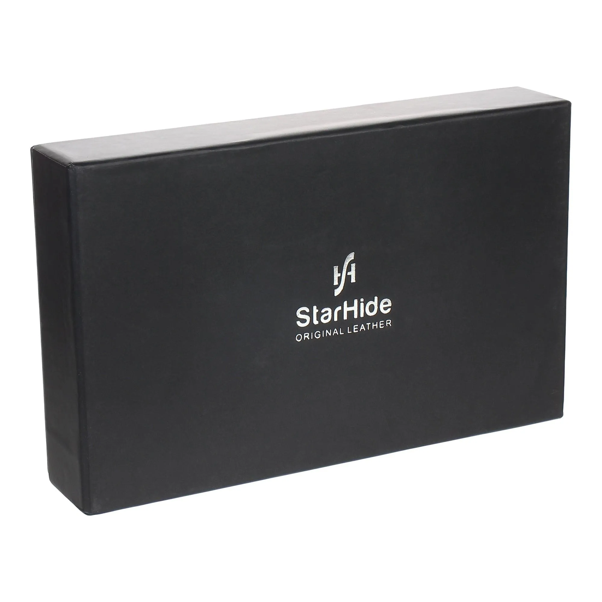 STARHIDE Double Zipper Clutch Wallet for Women Genuine Leather RFID Blocking High Capacity Card/Phone Holder 5605