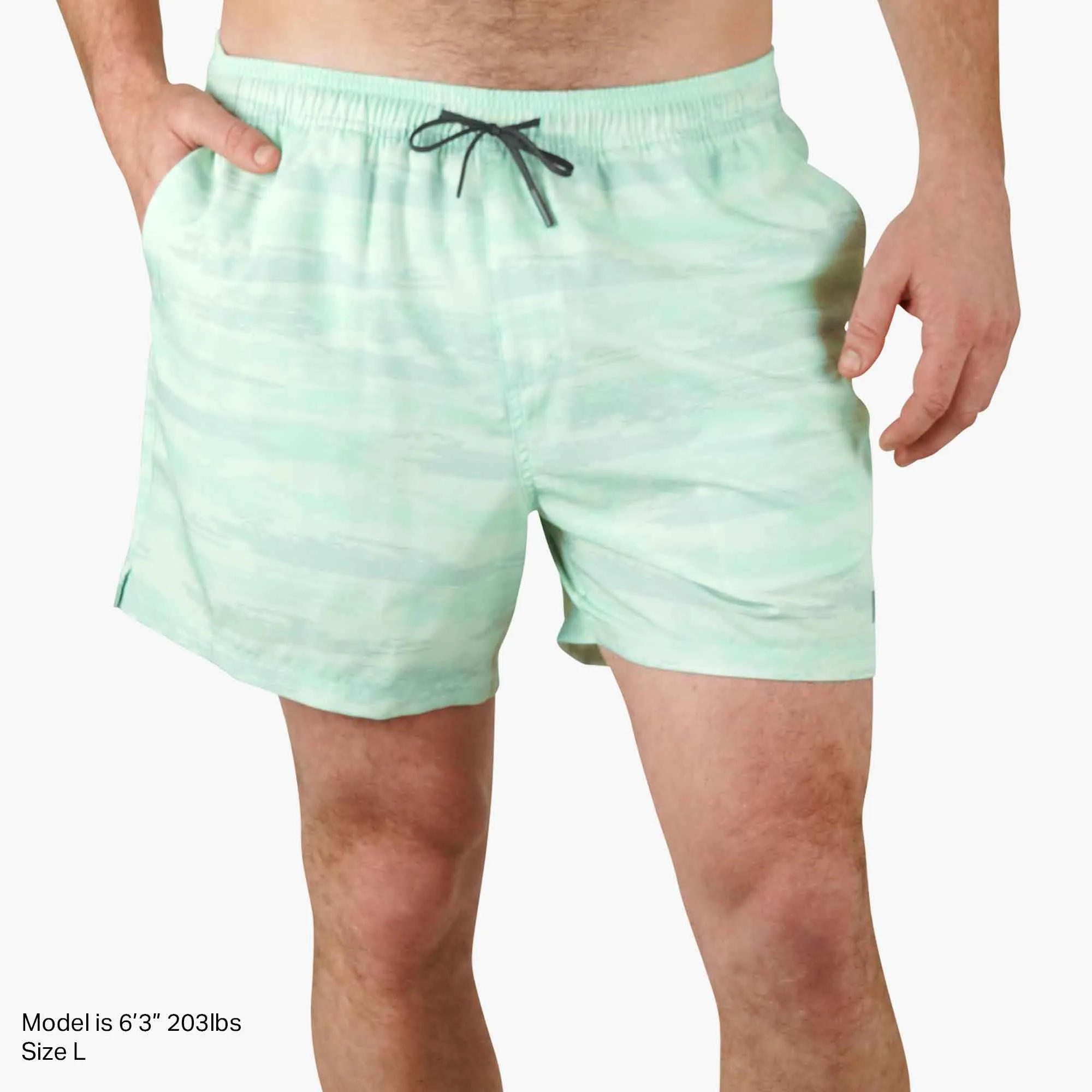 Strike Swim Shorts | Mint Shoreline Camo