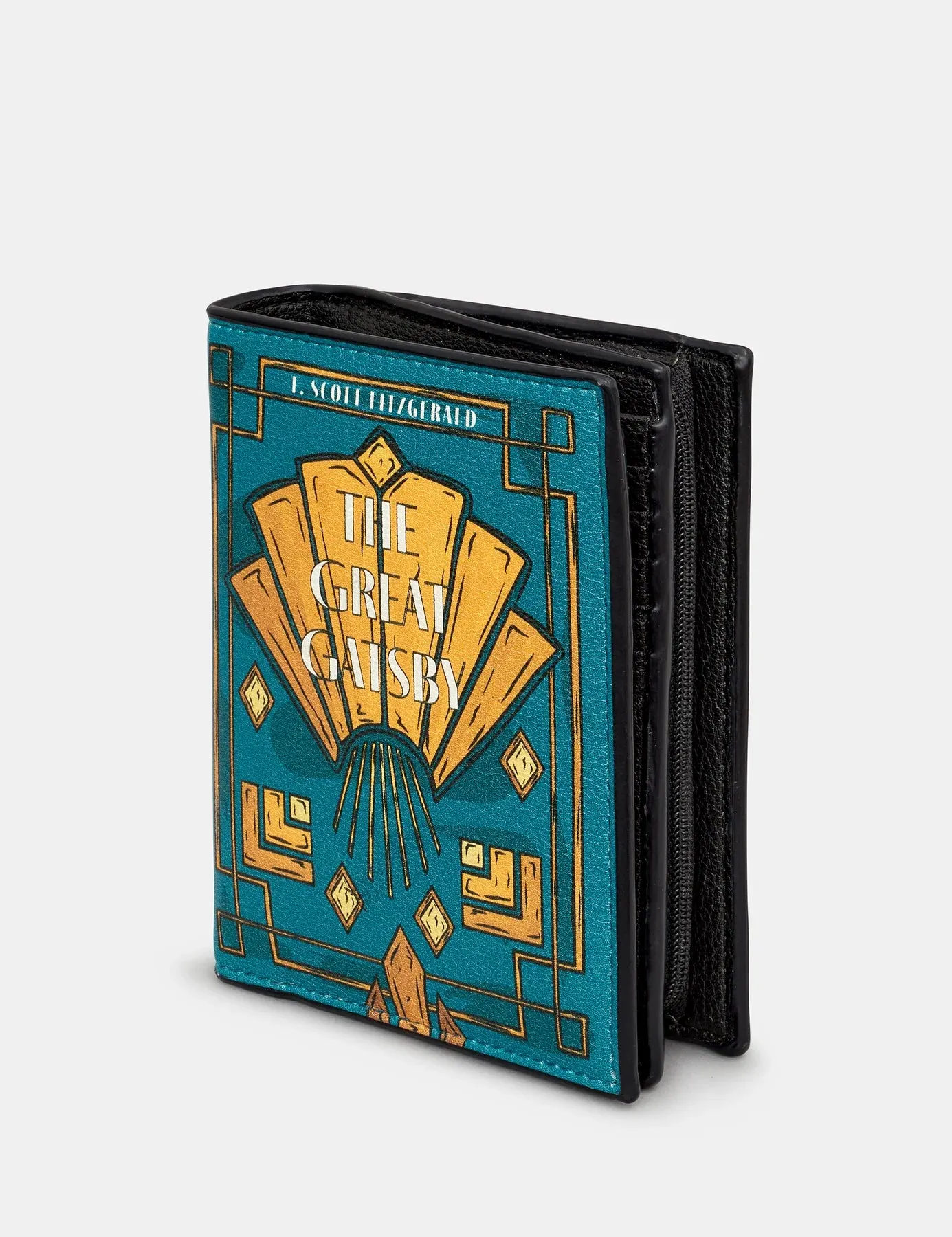 The Great Gatsby Vegan Zip Around Book Purse