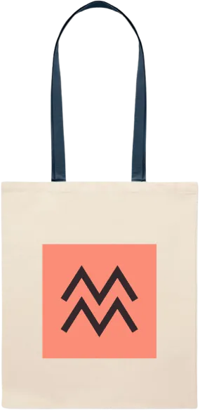 The Water Bearer Design - Essential colored handle tote bag