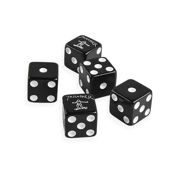 Thrasher Dice Set Black