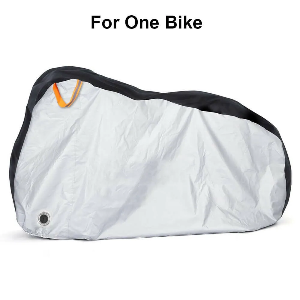 Toptrek Bike Cover 210D Oxford Outdoor Storage Waterproof & Anti-UV Bicycle Cover with Waterproof Membrane for Two Bicycles