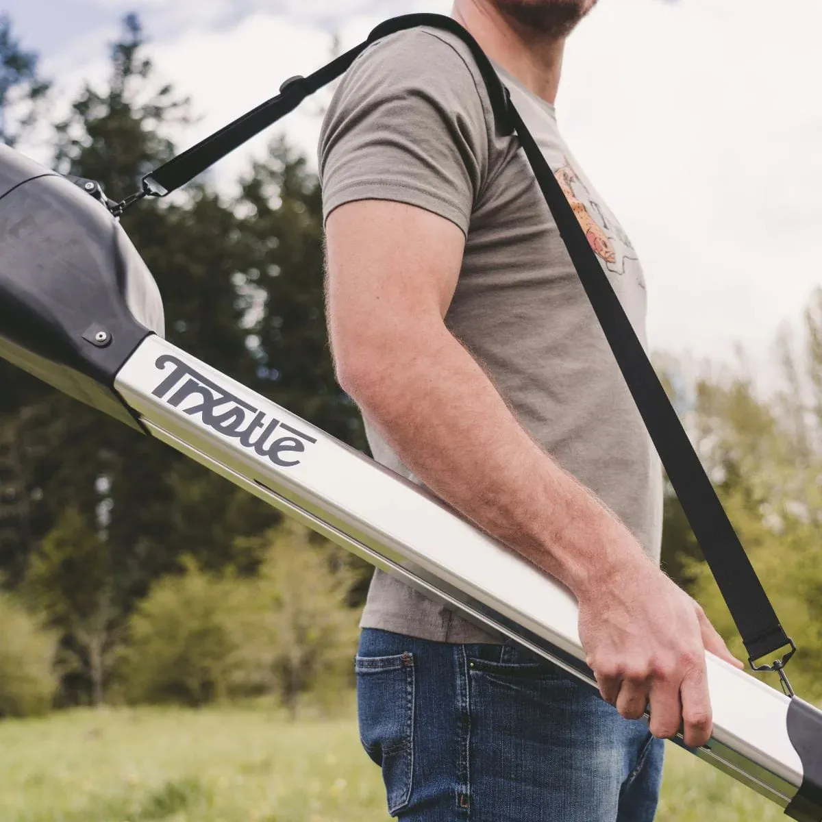 Trxstle - Silver CRC Fly Rod Carrier v2.0 - Adjustable (10'4")