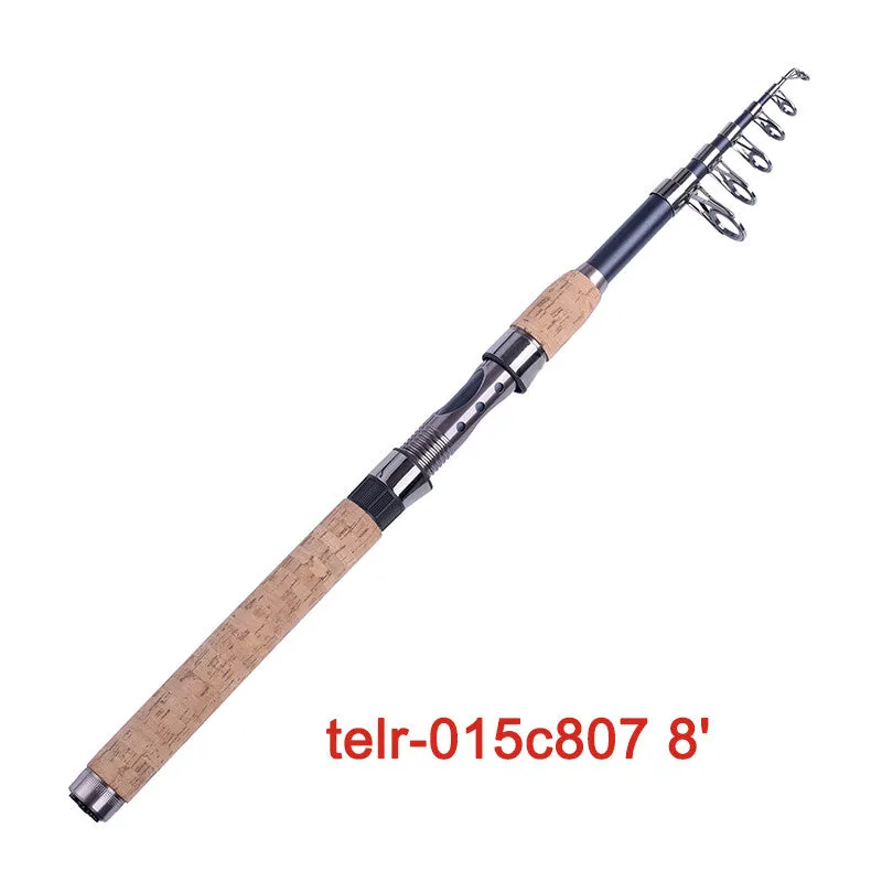 US fairiland THELON 36T Carbon Telescopic Fishing Rod w/ Metal Reel Seat