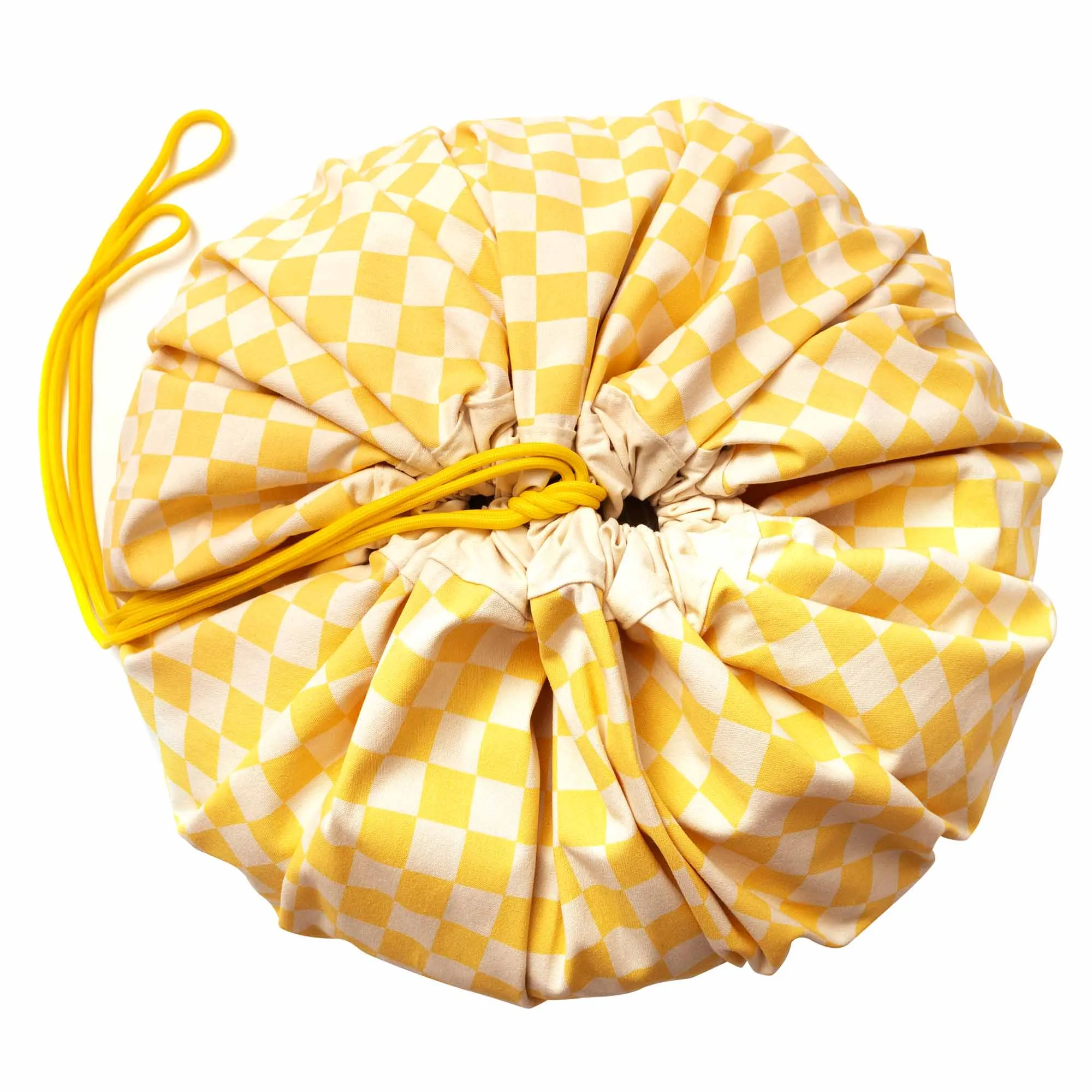 Vichy Yellow toy storage bag