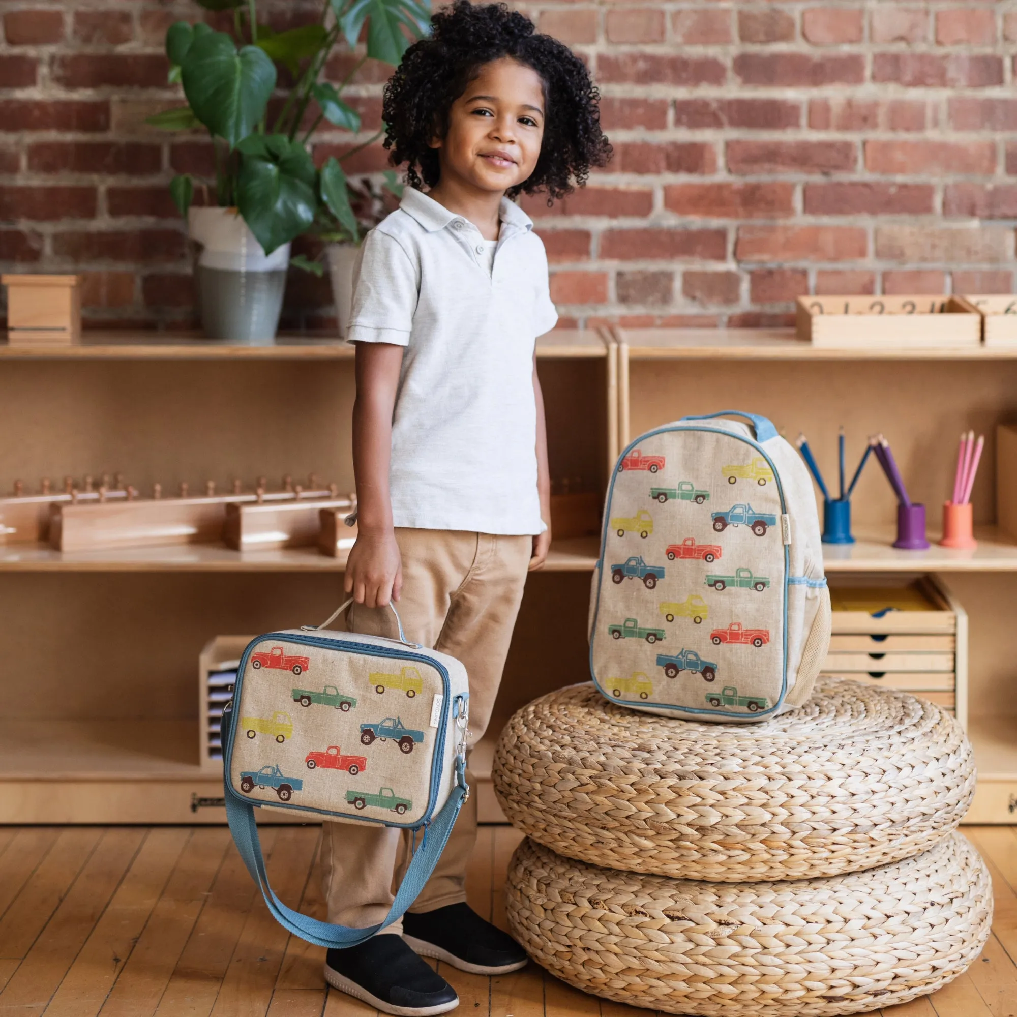 Vintage Trucks Toddler Backpack