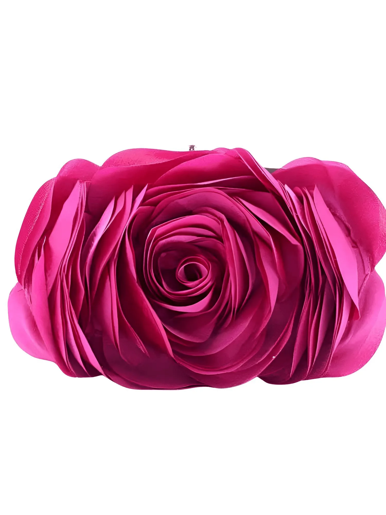 Women's Small Floral Satin Minaudière Purse