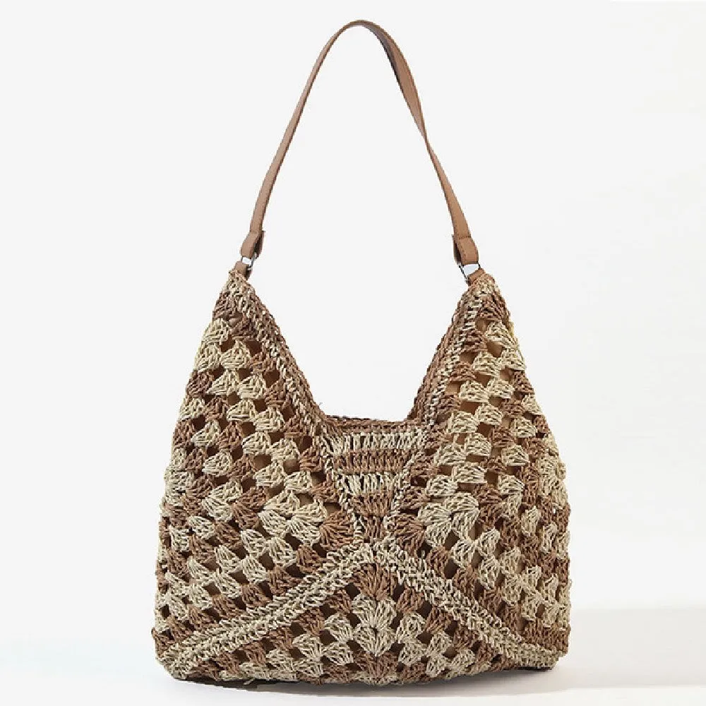 Woven Crochet Beach Bag