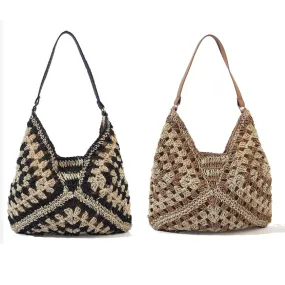 Woven Crochet Beach Bag