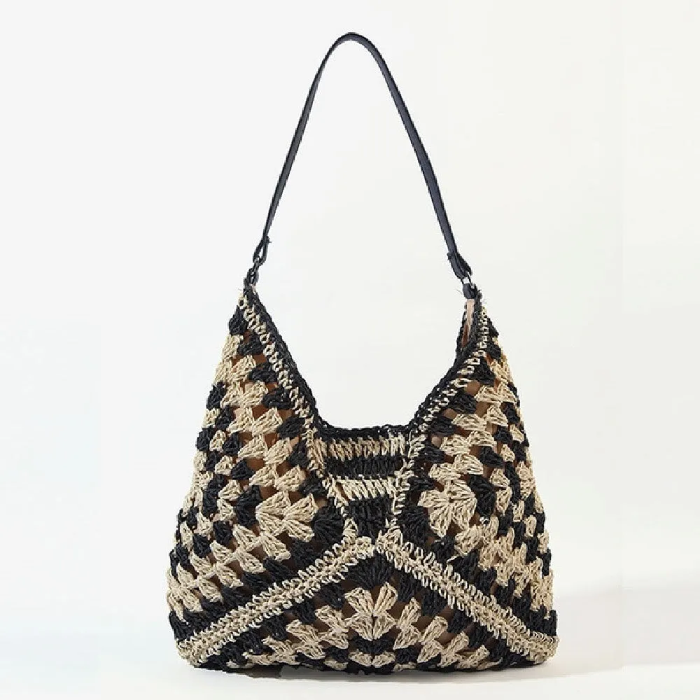 Woven Crochet Beach Bag