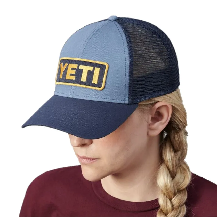 YETI Low-Pro Trucker Hat Navy and Yellow